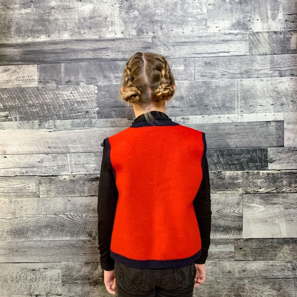 Vintage Red Vest - Picture 7 of 9